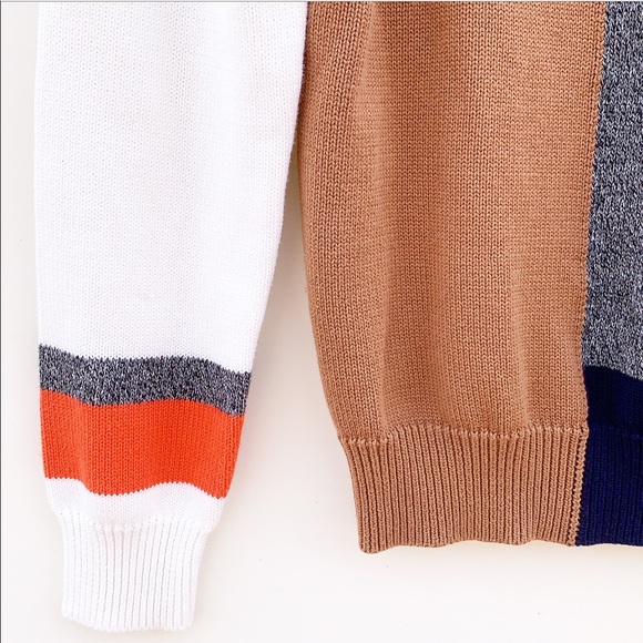 Roolee Kamara Color Block Sweater Knit Crew Neck - Picture 4 of 6